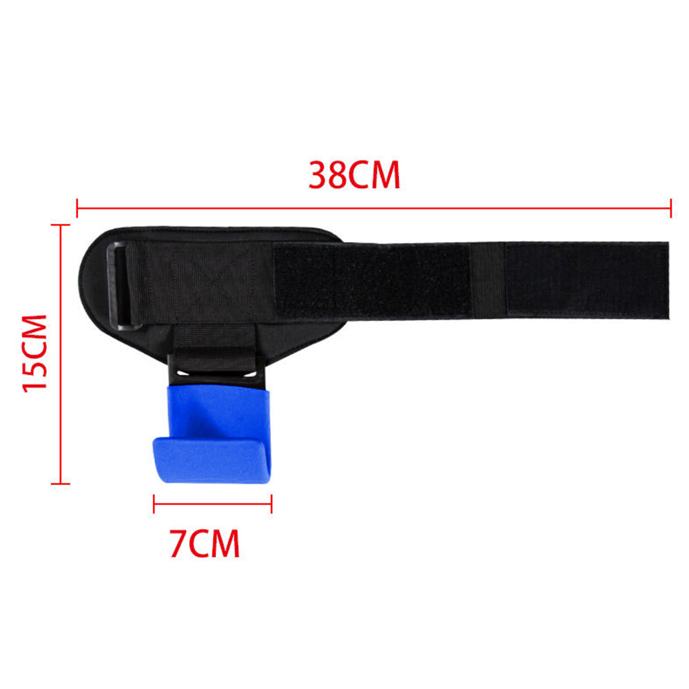 Weight Lifting Hook Hand Grip Support Wrist Straps Powerlifting Grips Gym Blue