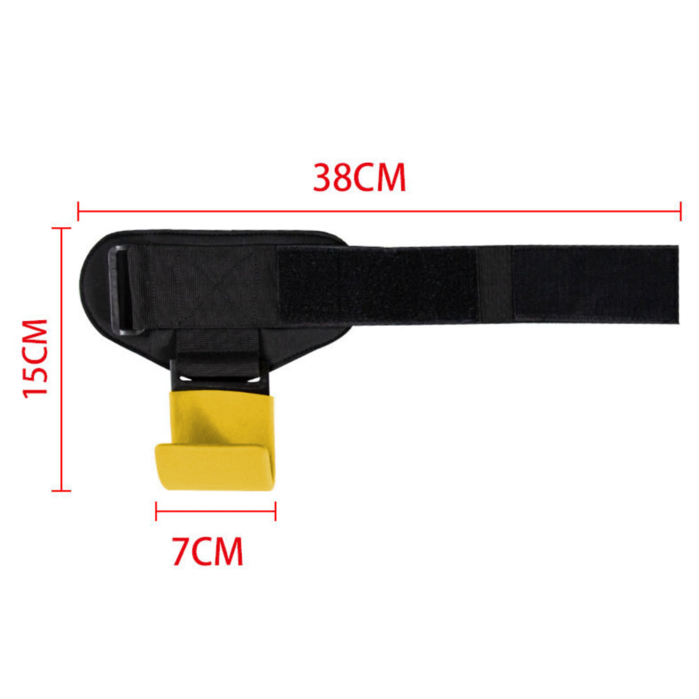 Weight Lifting Hook Hand Grip Support Wrist Straps Powerlifting Grips Gym Yellow