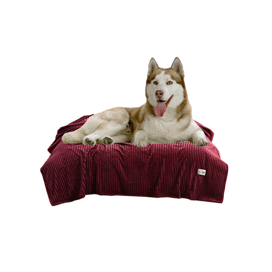 2X Pet Blanket Bed Throws Mat Cat Dog Flannel Blanket Green Red