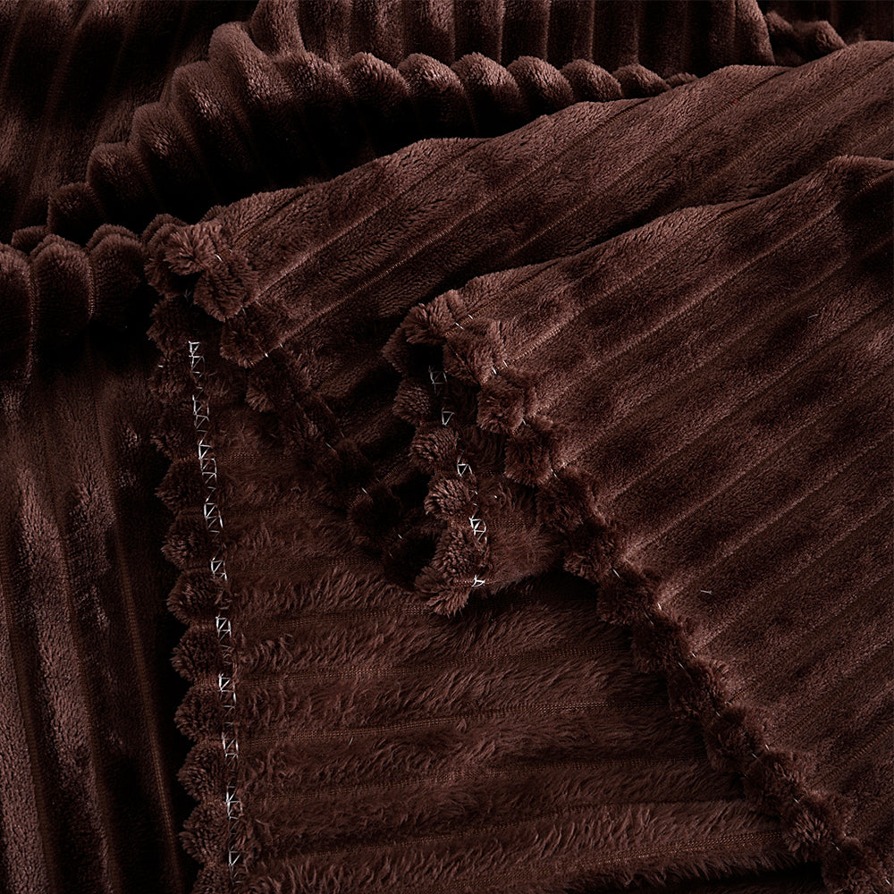 2X Pet Blanket Bed Throws Mat Cat Dog Flannel Blanket Grey Coffee