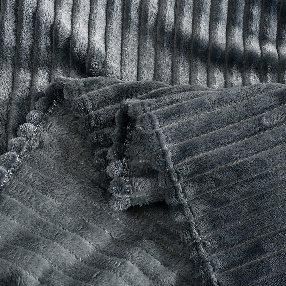 2X Pet Blanket Bed Throws Mat Cat Dog Flannel Blanket Grey Coffee