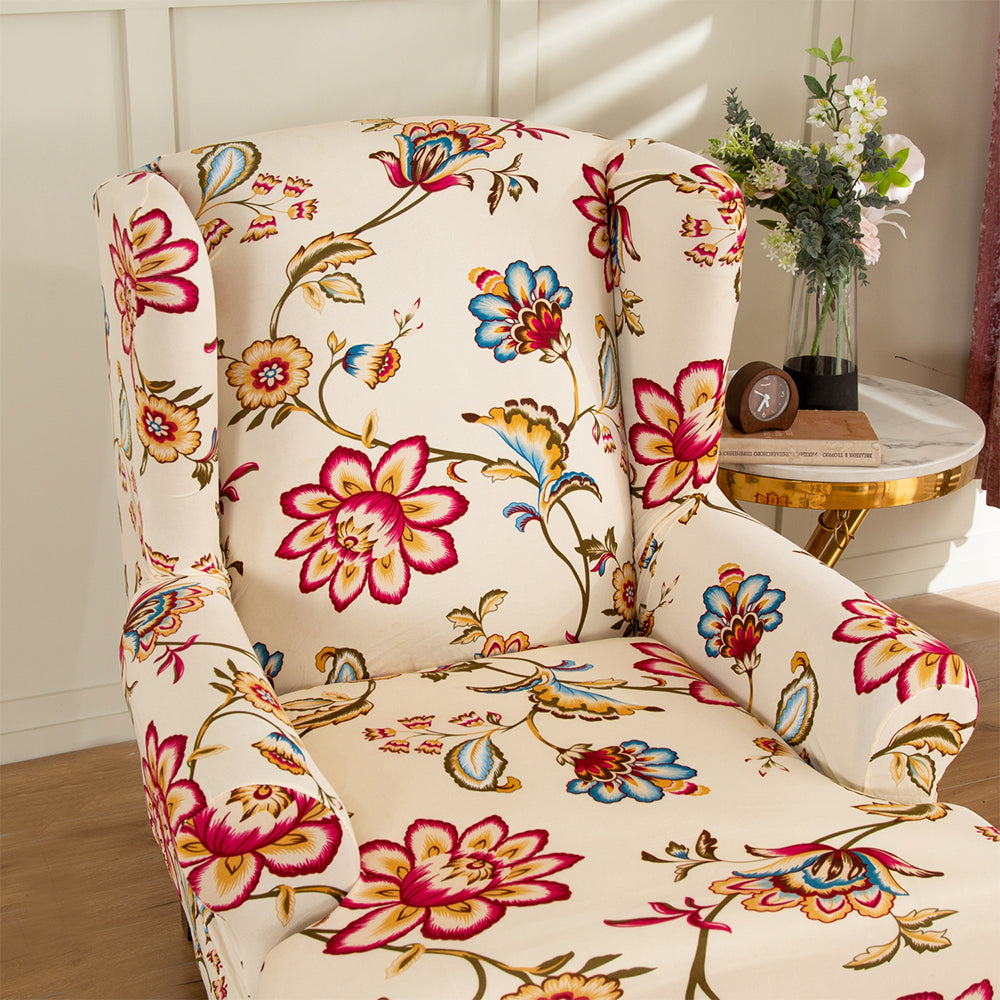 2X Wingback Chair Cover Stretch Armchair Wing Chair Slipcover Wing Back Chair Cover Style 1 and 2
