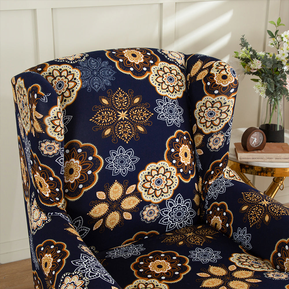 2X Wingback Chair Cover Stretch Armchair Wing Chair Slipcover Wing Back Chair Cover Style 5 and 6