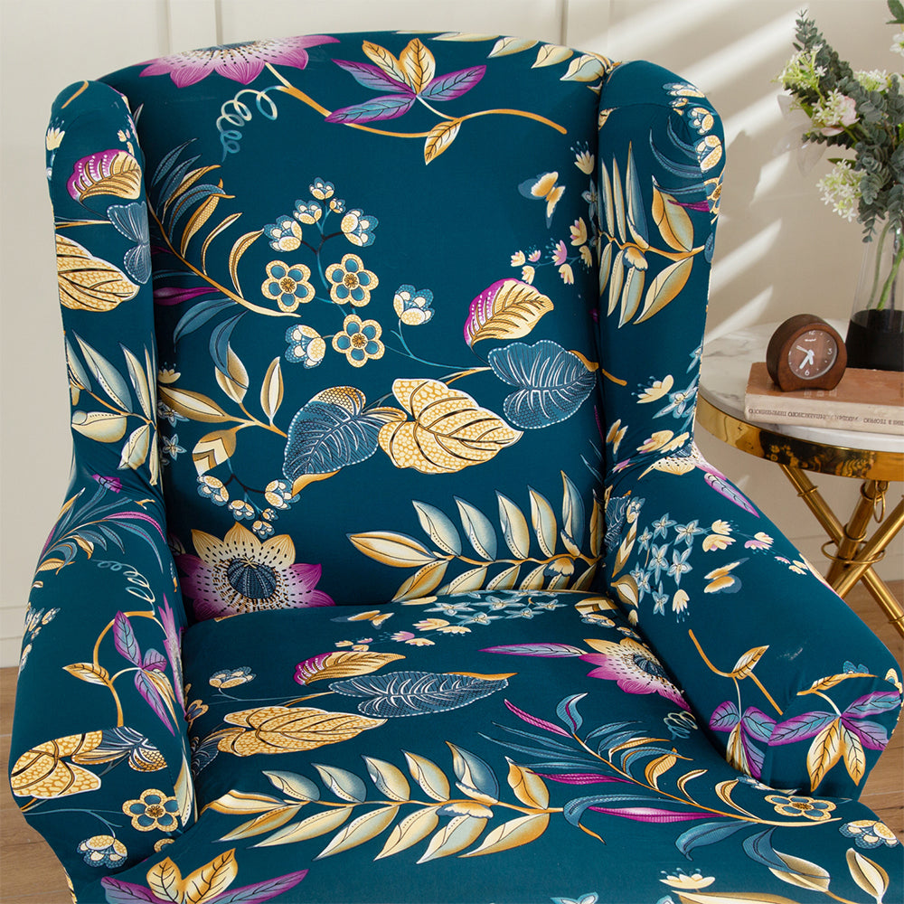 2X Wingback Chair Cover Stretch Armchair Wing Chair Slipcover Wing Back Chair Cover Style 5 and 6