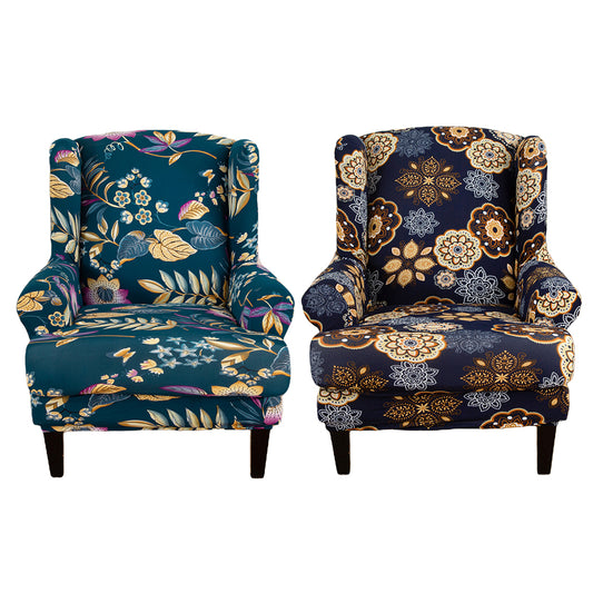 2X Wingback Chair Cover Stretch Armchair Wing Chair Slipcover Wing Back Chair Cover Style 5 and 6