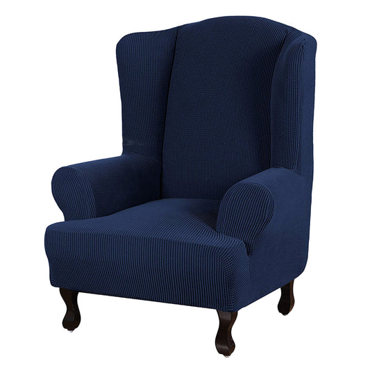Wingback Chair Cover Stretch Armchair Wing Chair Slipcover Wing Back Chair Cover Blue