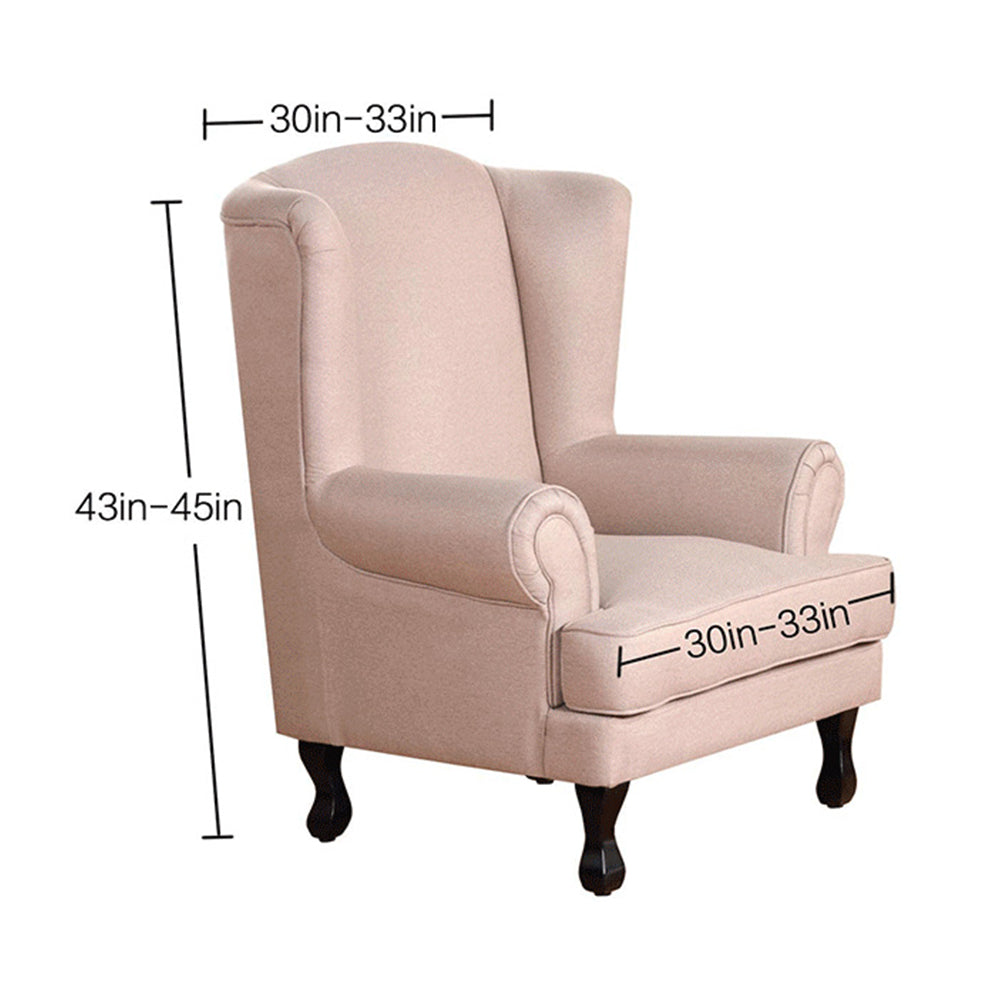 Wingback Chair Cover Stretch Armchair Wing Chair Slipcover Wing Back Chair Cover Coffee