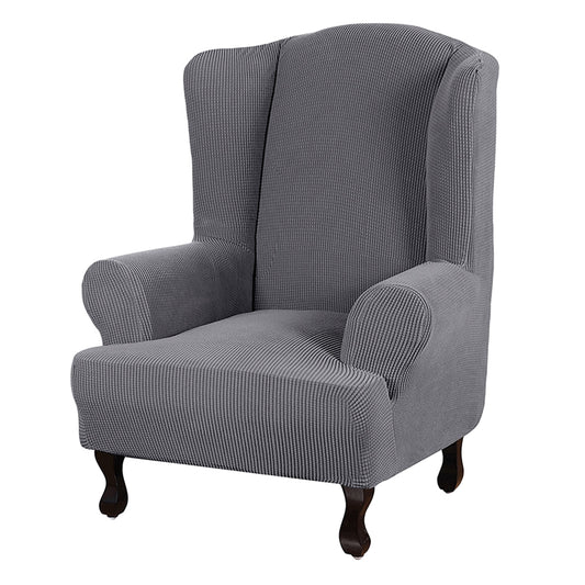 Wingback Chair Cover Stretch Armchair Wing Chair Slipcover Wing Back Chair Cover Grey