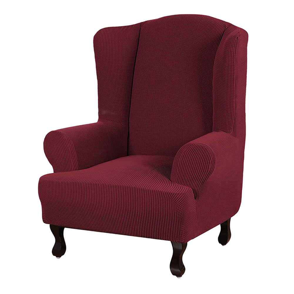 Wingback Chair Cover Stretch Armchair Wing Chair Slipcover Wing Back Chair Cover Red