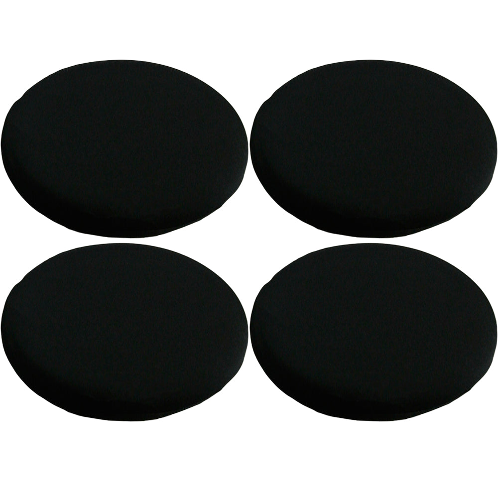 4Pcs 40x10cm Stretch Round Bar Stool Cushion Cover Seat Cover Seat Slipcover Black