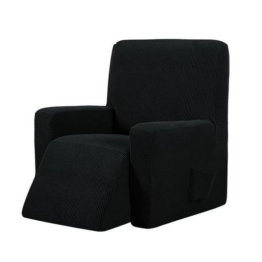 Stretch Recliner Cover Lift Reclining Recliner Chair Slip Cover Recliner Slipcover Black