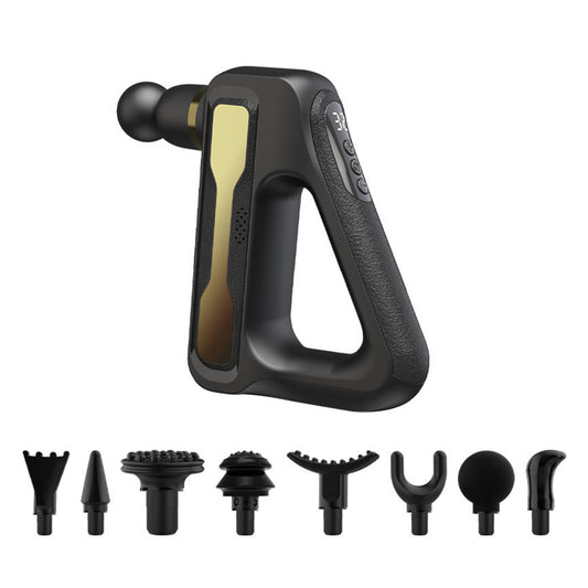Muscle Massager Gun Muscle Relaxing Massager with 8 Massager Heads Gold