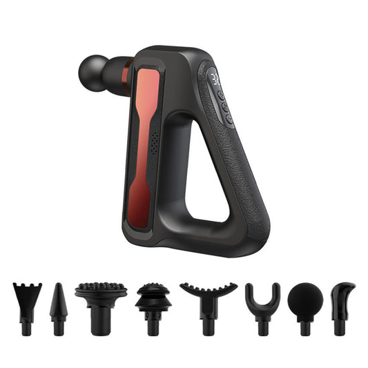 Muscle Massager Gun Muscle Relaxing Massager with 8 Massager Heads Red