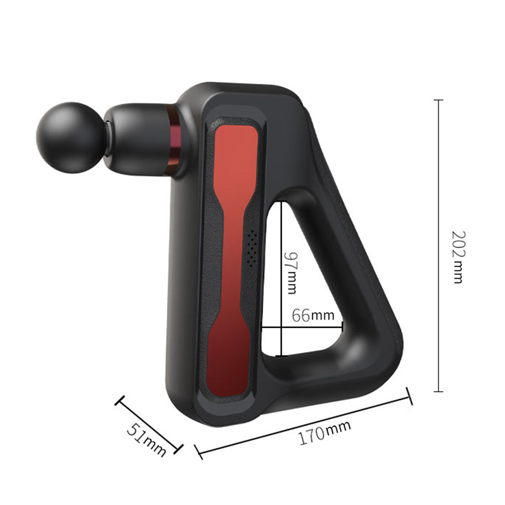 Muscle Massager Gun Muscle Relaxing Massager with 8 Massager Heads Red