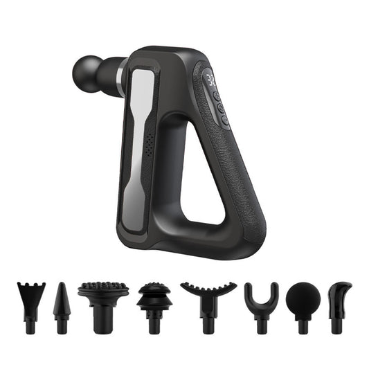 Muscle Massager Gun Muscle Relaxing Massager with 8 Massager Heads Silver