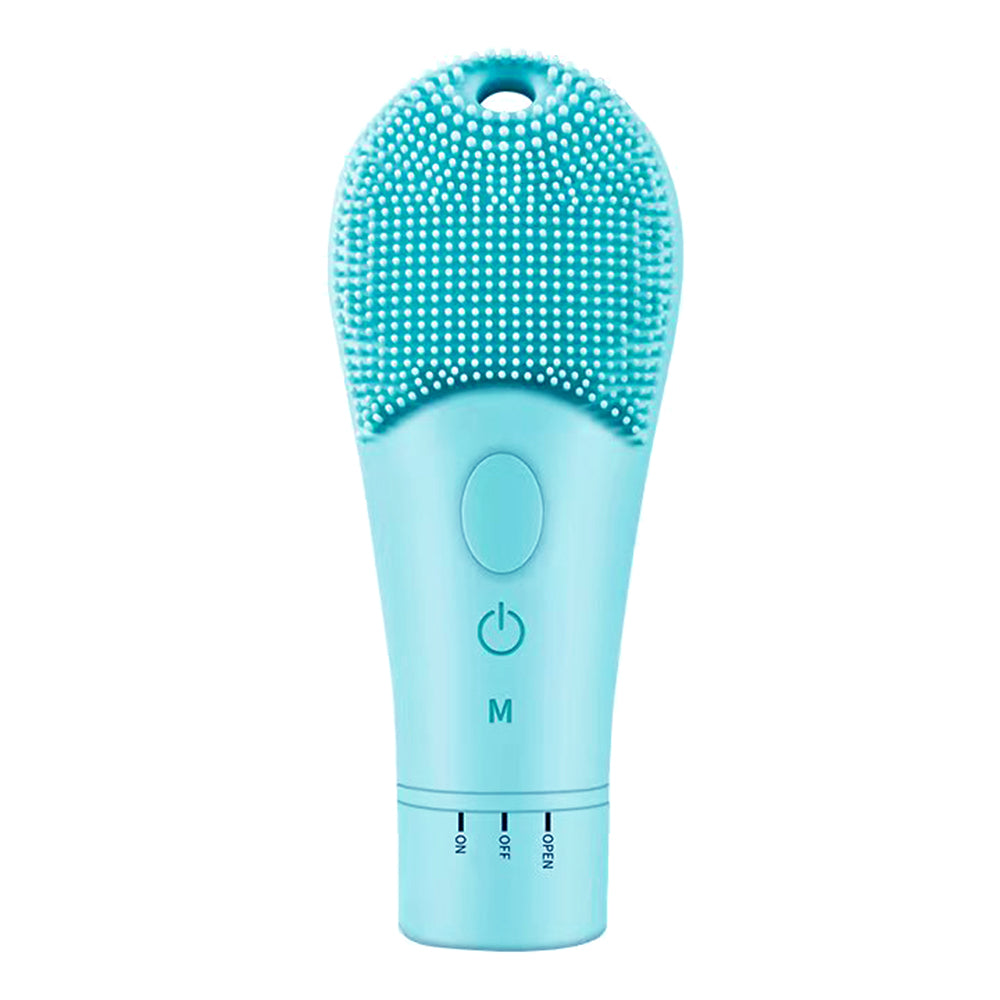 Silicone Electric Face Cleansing Brush Facial Skin Massager Blue