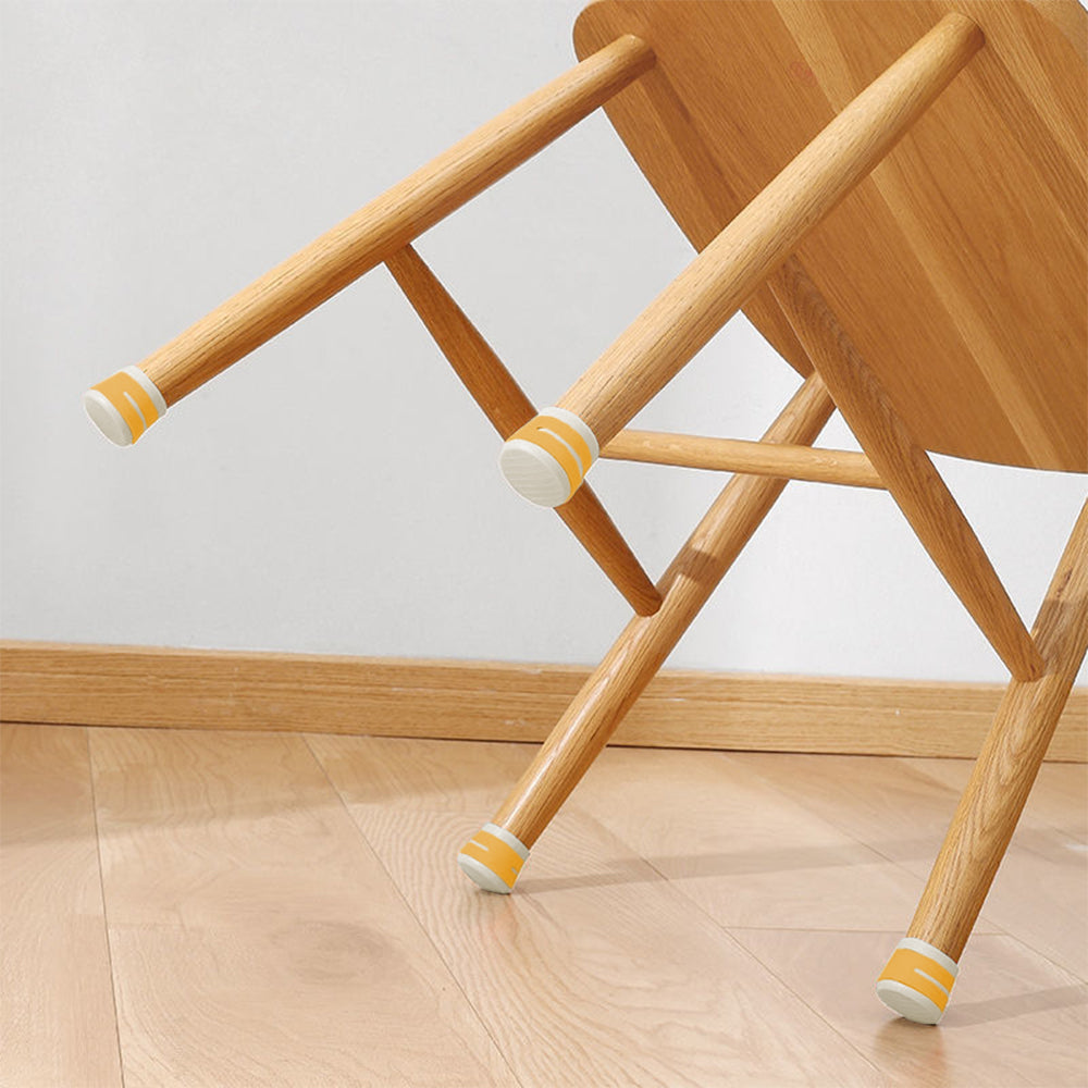 12Pcs Chair Leg Floor Protectors Furniture Leg Covers Yellow