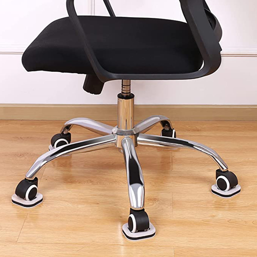 10Pcs Anti Running Felt Caster Cups Pulley Chair Mat Furniture Wheels Pads Square