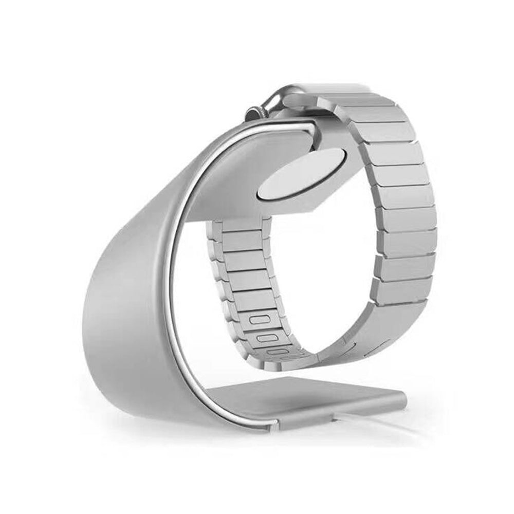Wireless Charger Stand for Apple Watch Wireless Charger Silver