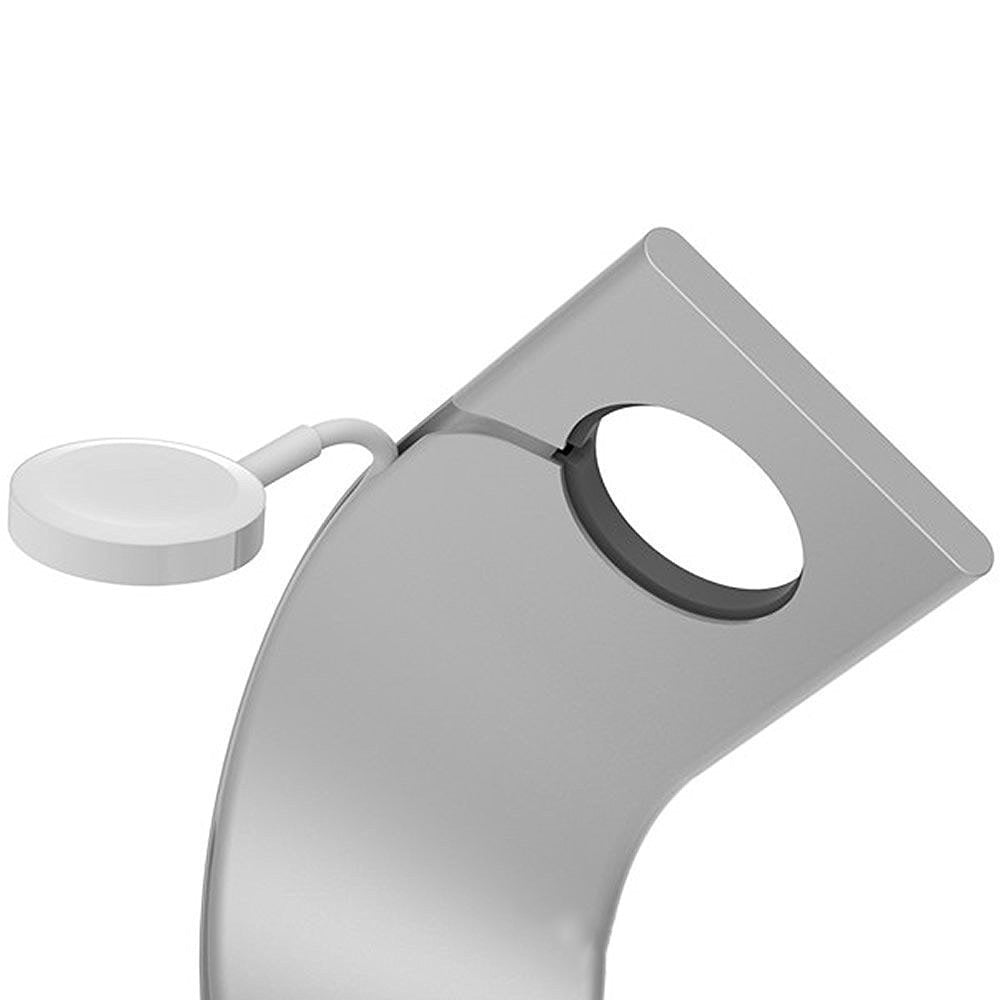 Wireless Charger Stand for Apple Watch Wireless Charger Silver
