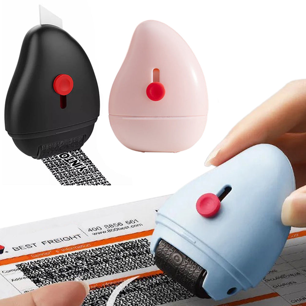 3X Security Privacy Stamp Roller Identity Blackout Protection Roller Stamp