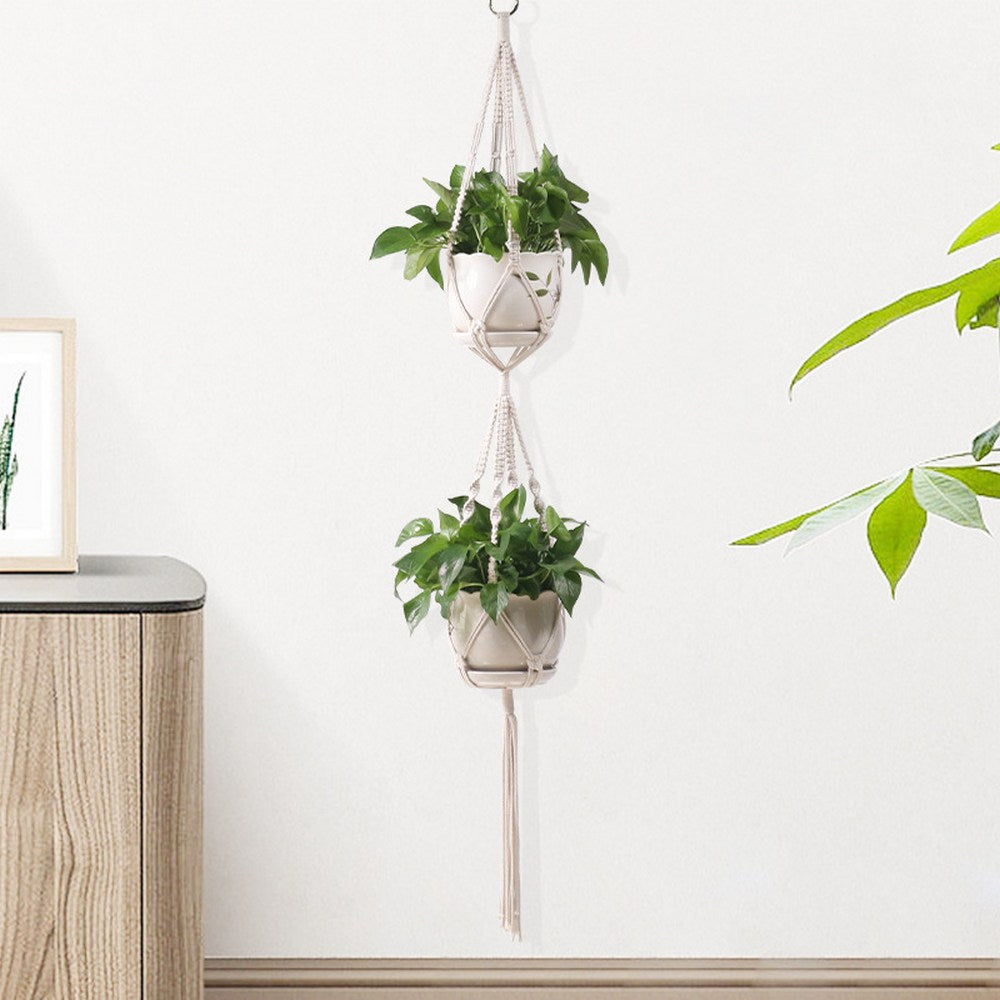 Set of 3Pcs Macrame Pot Plant Hanger Set