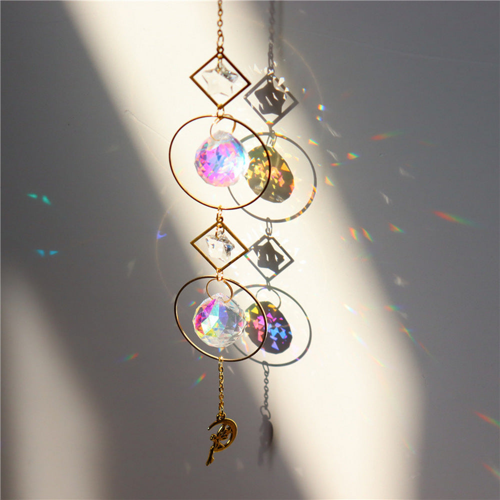 6X Rhinestone Suncatcher Hanging Sun Catcher Pendant Ornament