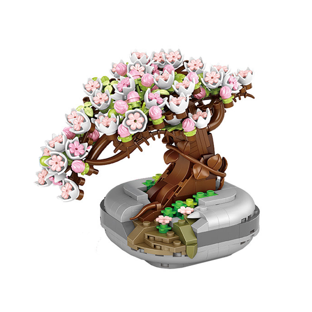 Bonsai Flowers Building Blocks Set Bricks Toys Home Decor Style 2