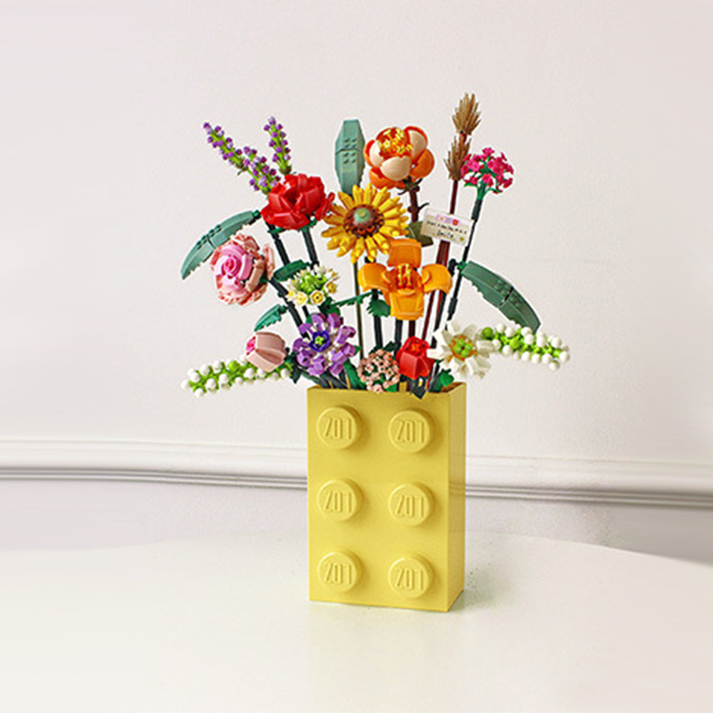 Flowers Bouquet Building Blocks Set Bricks Toys Home Decor Style 3