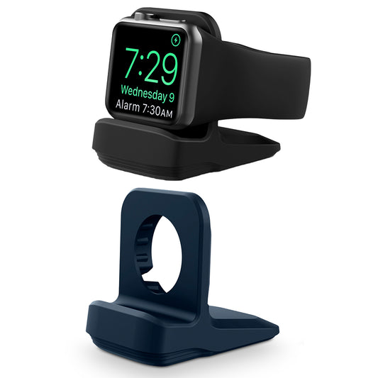 2X Wireless Charger Stand for Apple Watch Wireless Charger Blue Black