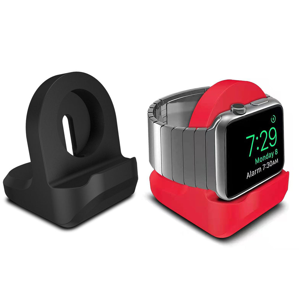 2X Wireless Charger Stand for Apple Watch Wireless Charger Black Red