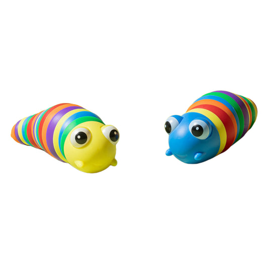 2Pcs Fidget Slug Toy Articulated Sensory Toys Twisted Toy Release Stress Toy Caterpillar