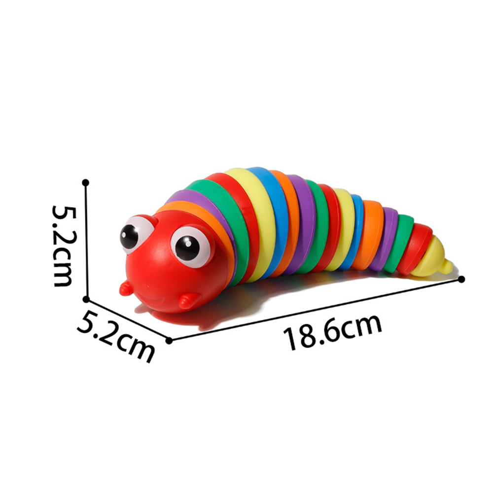 2Pcs Fidget Slug Toy Articulated Sensory Toys Twisted Toy Release Stress Toy Caterpillar