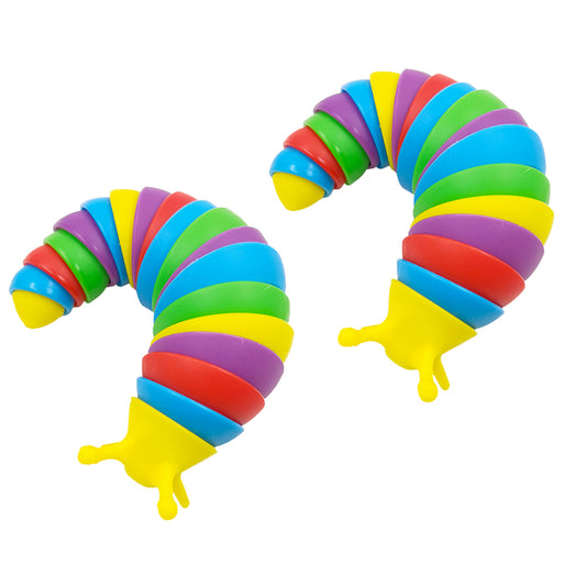 2Pcs Fidget Slug Toy Articulated Sensory Toys Twisted Toy Release Stress Toy Snail