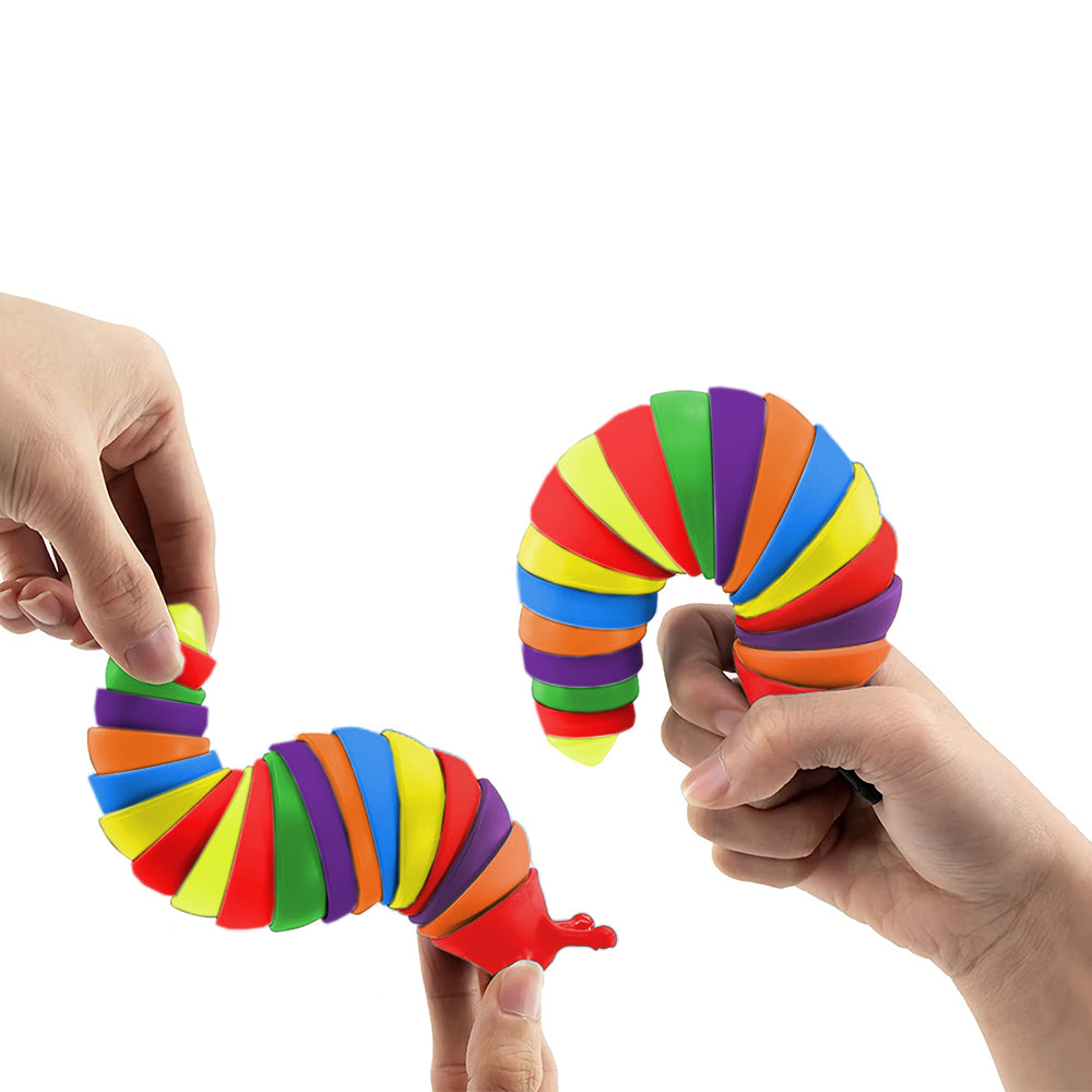 2Pcs Fidget Slug Toy Articulated Sensory Toys Twisted Toy Release Stress Toy Snail