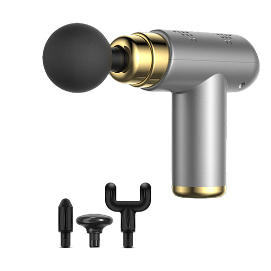 Muscle Massager Gun Muscle Relaxing Massager with 4 Massage Heads Grey