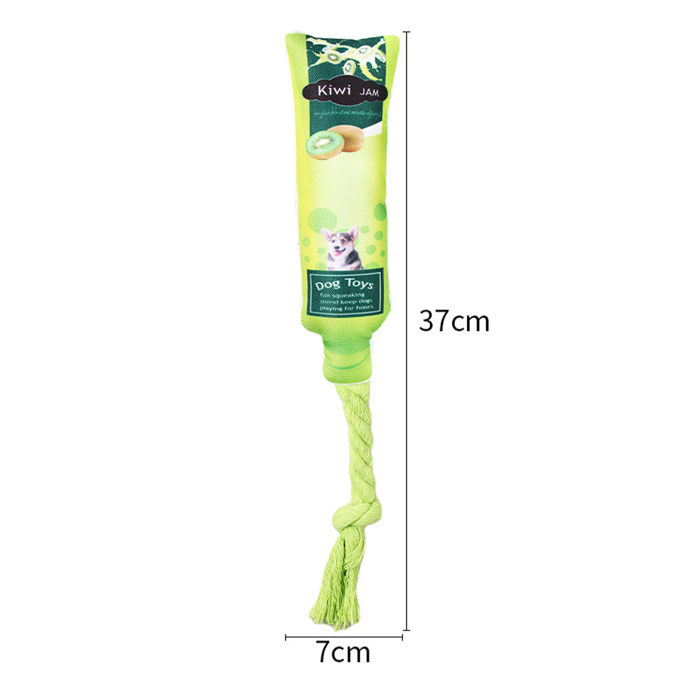 4Pcs Pet Squeaky Toys Dog Chew Toys Jam Shape