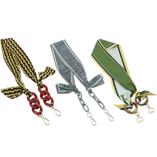 3X Silk Scarf Mask Hanging Lanyard Glasses Chain Style 1 2 3