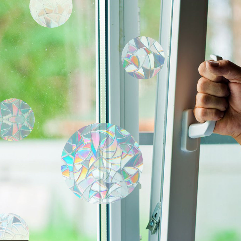 2 Set Suncatcher Window Sticker Window Clings Static Rainbow Sun Catcher Window Decal Circle and Ring