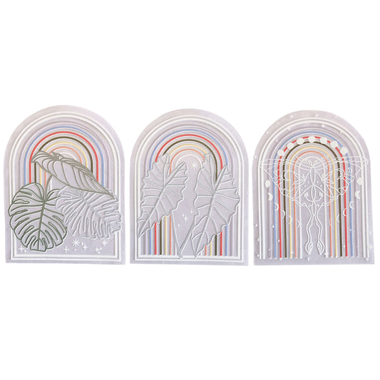 3Pcs Suncatcher Window Sticker Window Clings Static Rainbow Sun Catcher Window Decal