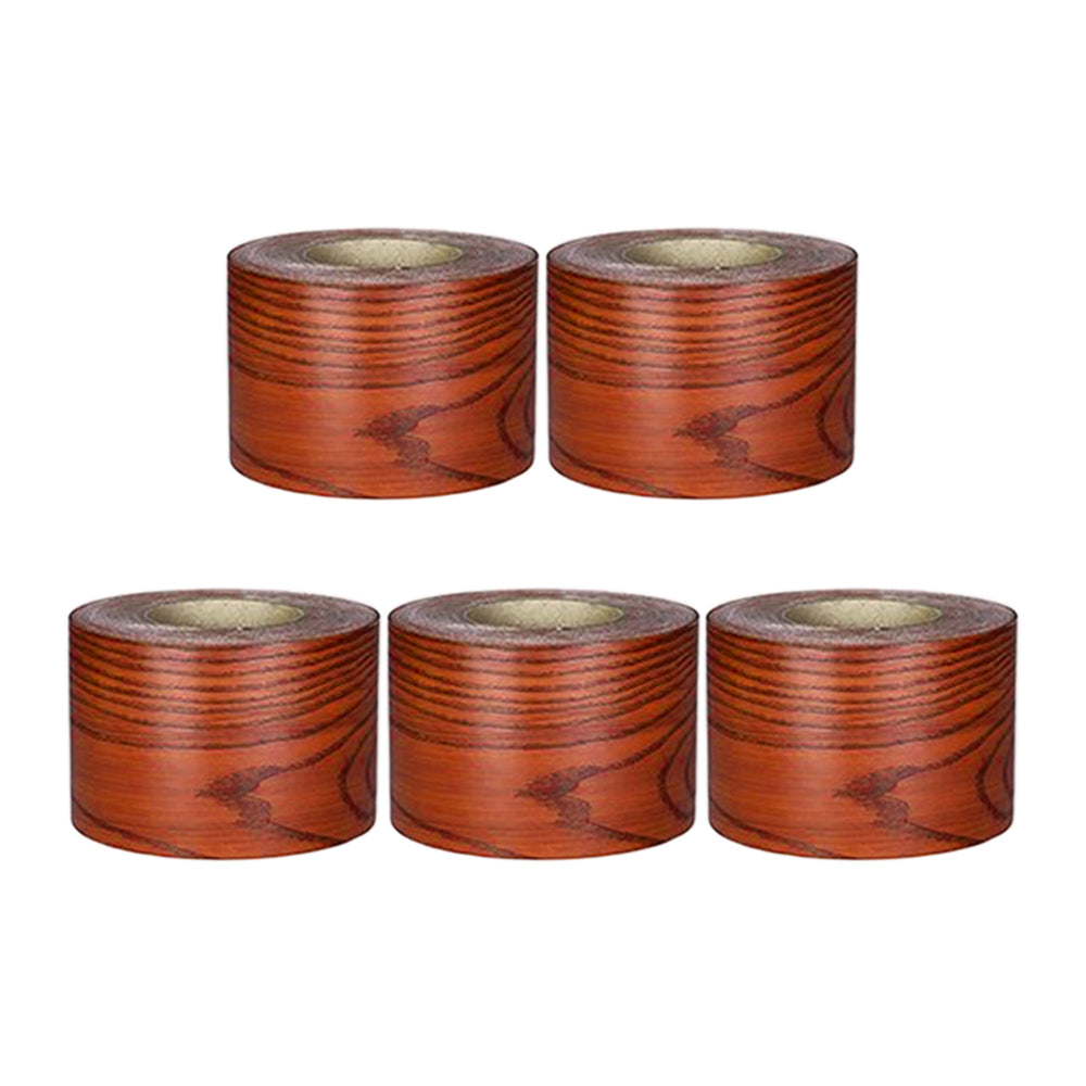 5Pcs Self Adhesive Wood Grain Repair Patch Tape Wood Grain Sticker Tape Patches Brown