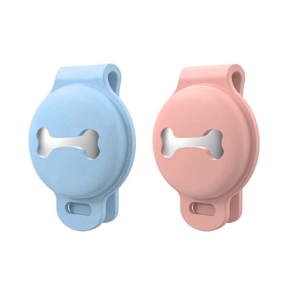 2X Silicone Tracker Protective Case for Pet Collar Compatible with Apple Airtag