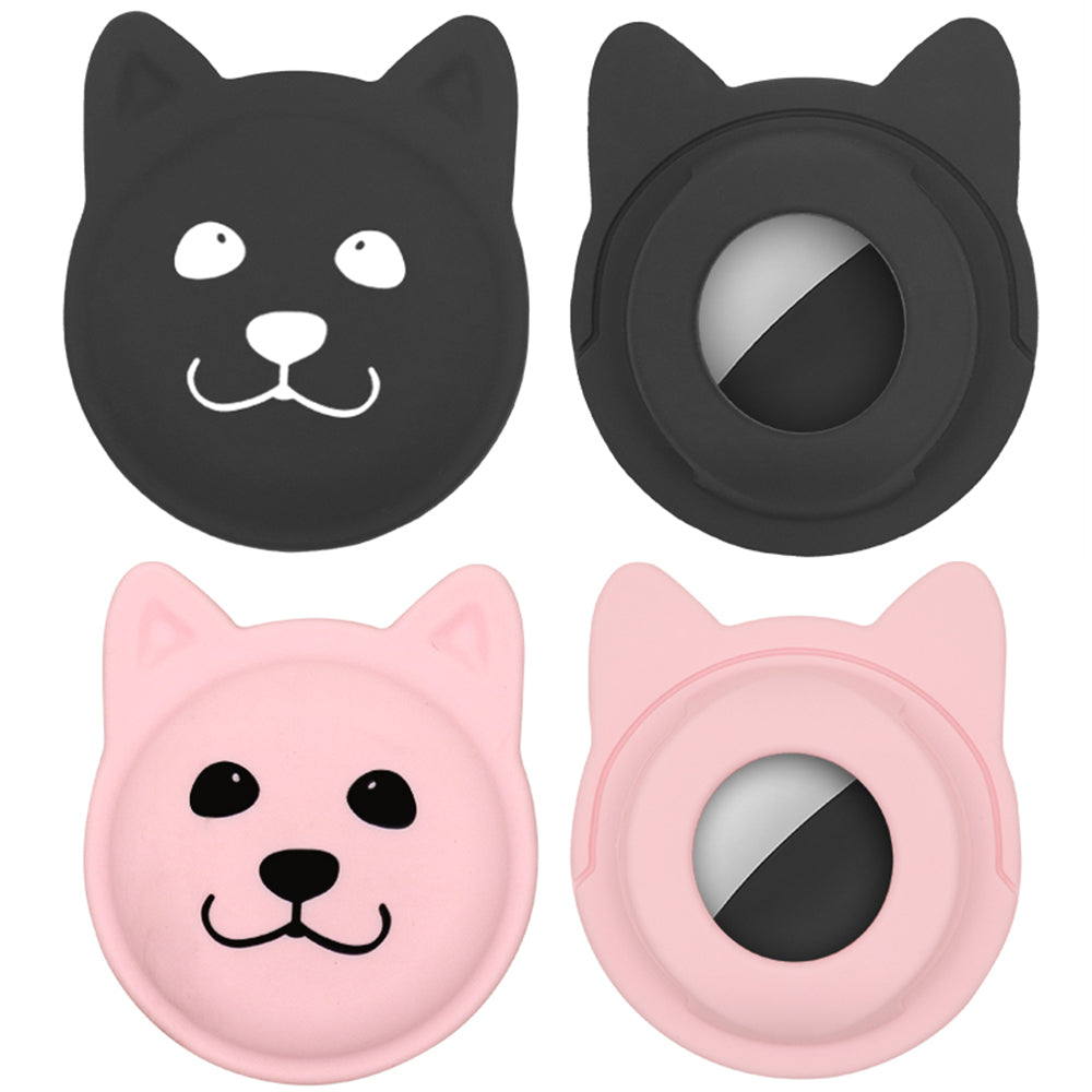 2X Silicone Tracker Protective Case for Pet Collar Compatible with Apple Airtag