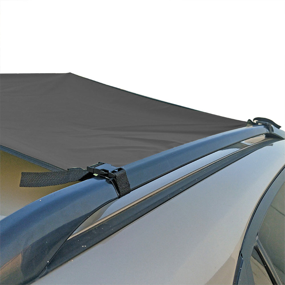 300x200cm Car Awning Tent Sun Shelter Car Tailgate Shade Road Trip Camping Canopy Shade Black
