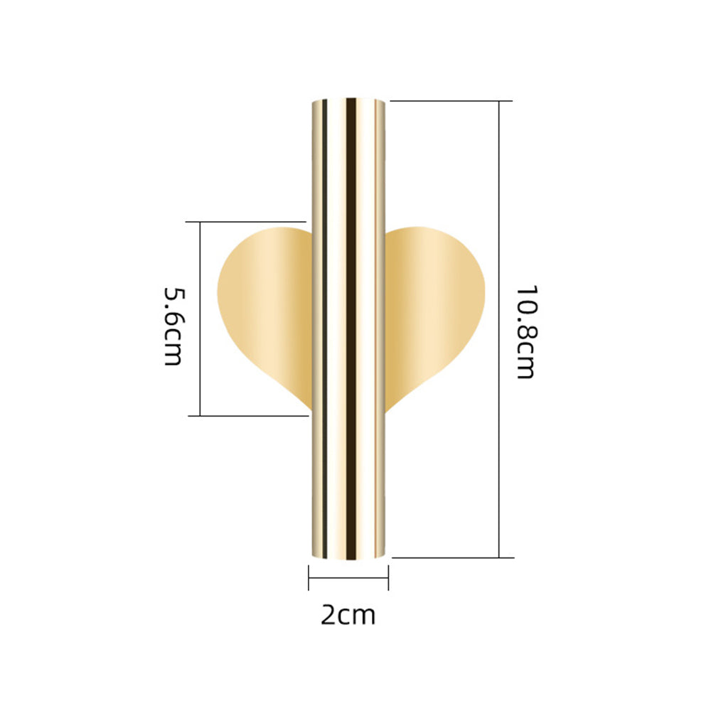 4X Wall Mount Metal Faux Flower Vase Tube Gold