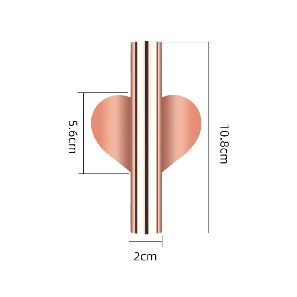 4X Wall Mount Metal Faux Flower Vase Tube Rose Gold