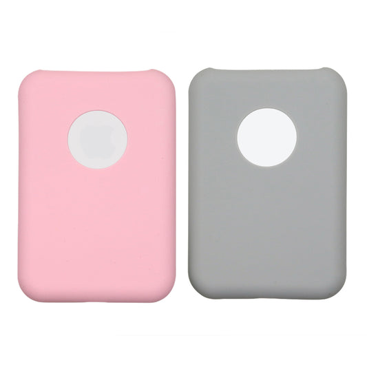 2X Silicone Protective Case for Apple Magsafe Battery Pack Grey Pink