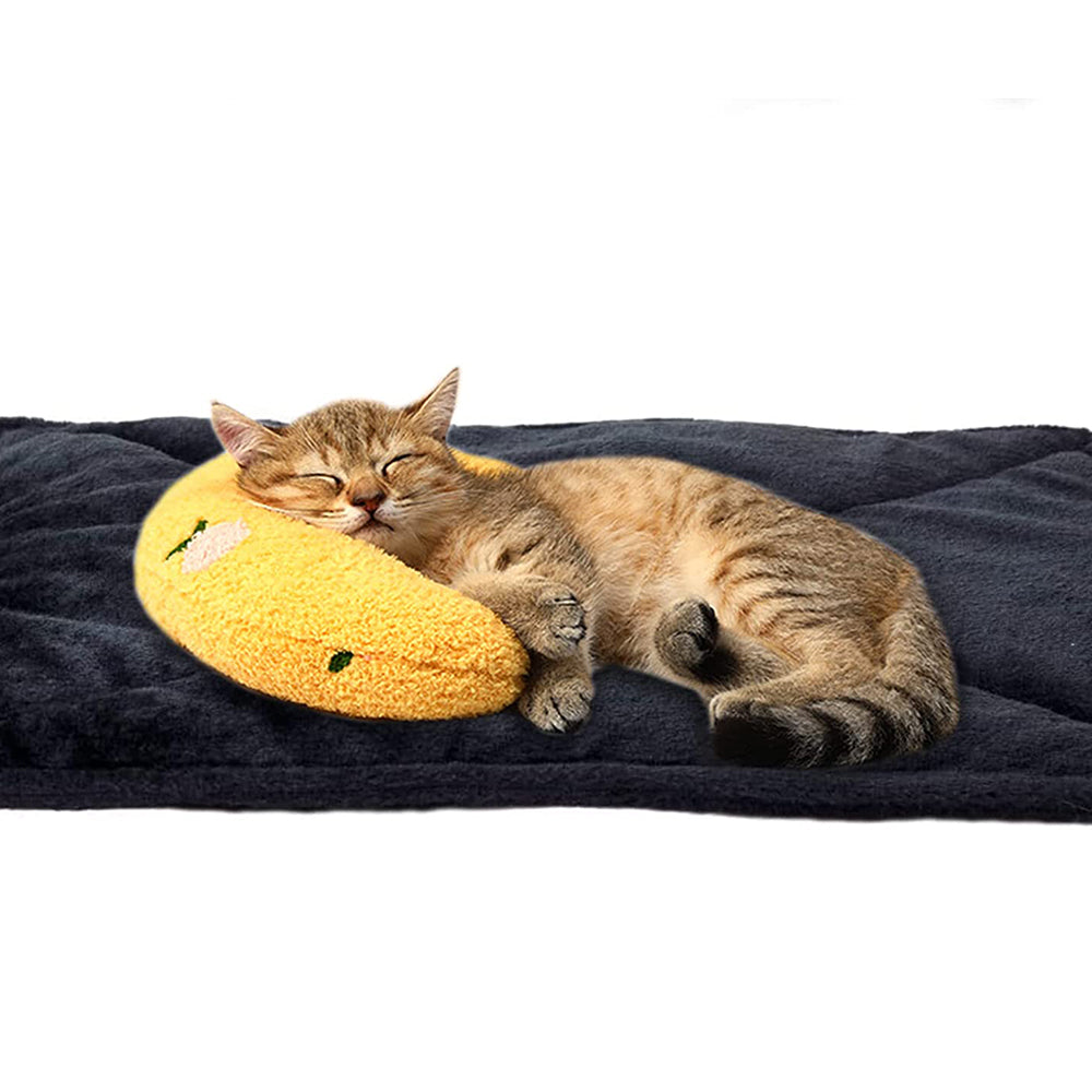 Cat Pillow U Shape Pet Puppy Dog Sleeping Pillow Yellow