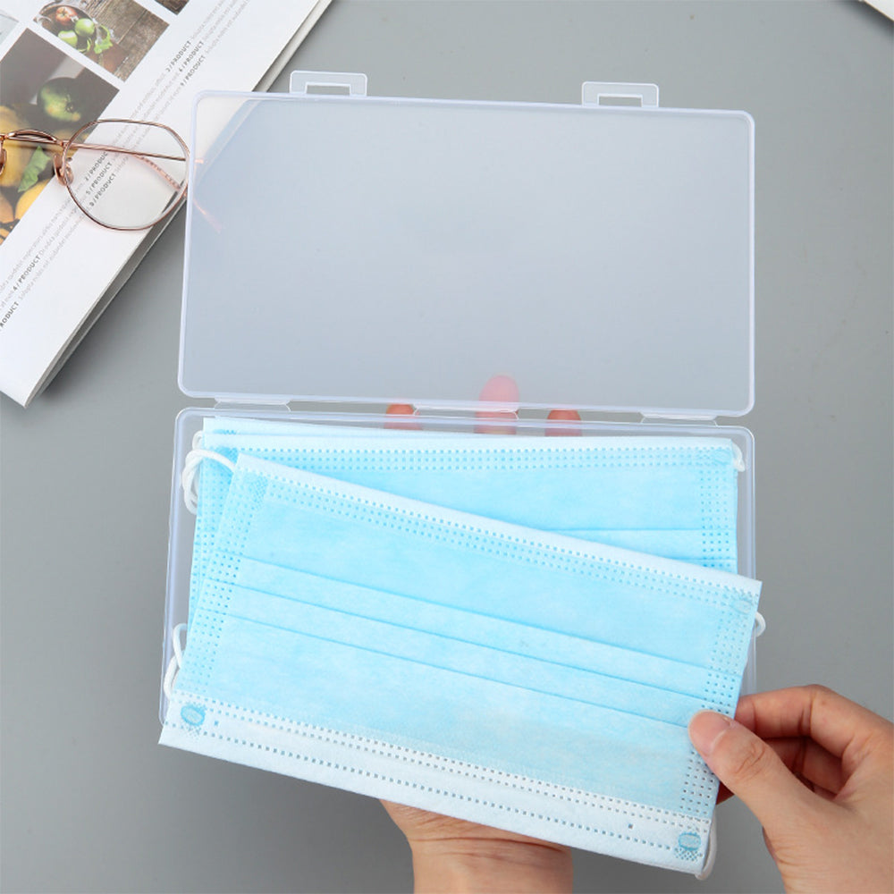 4Pcs Mask Case Face Mask Storage Box Face Cover Box Medium Size