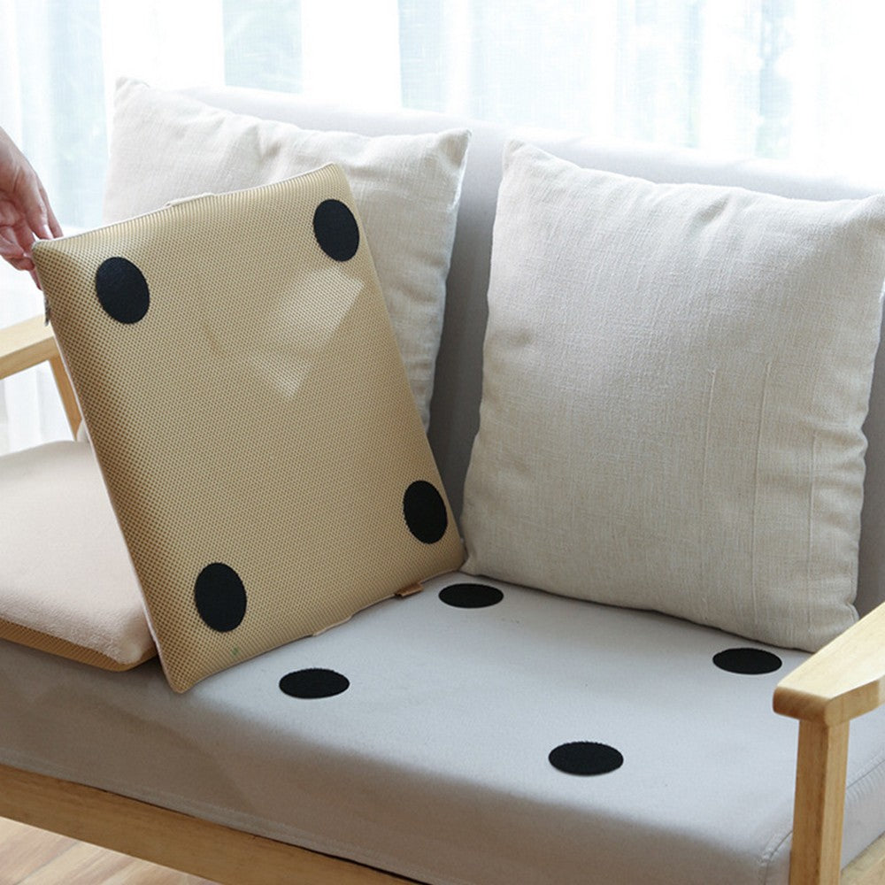 50 Pairs Non Slip Pad Self Adhesive Hook and Loop Tape Fixing Couch Cushion Carpet